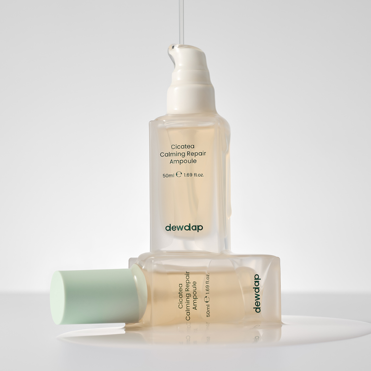 Dewdap Cicatea Moisture Layering Capsule Cream open lid