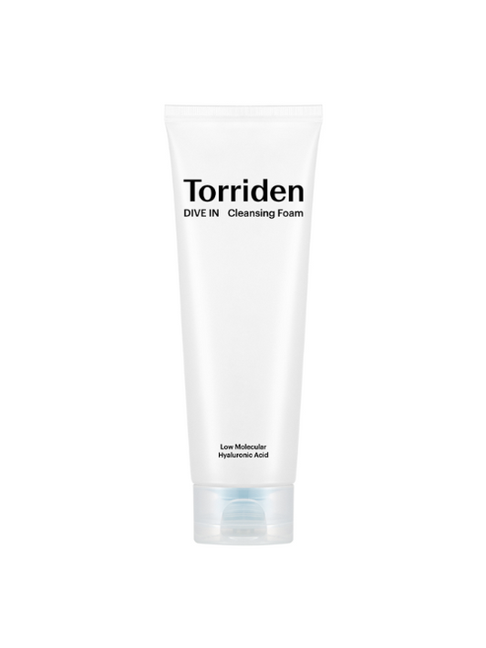 Tube of Torriden Dive In Cleansing Foam against a white background. Available at Sinless Skincare.