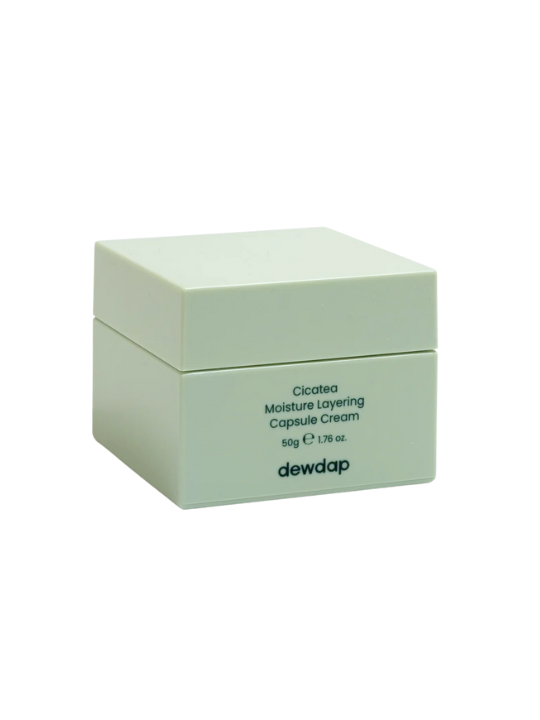 Dewdap Cicatea Moisture Layering Capsule Cream on a white background. Available at Sinless Skincare.