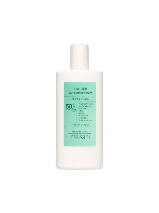 Meisani Aloe-lujah Sunscreen Serum on a whitebackground