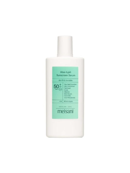 Meisani Aloe-lujah Sunscreen Serum on a whitebackground