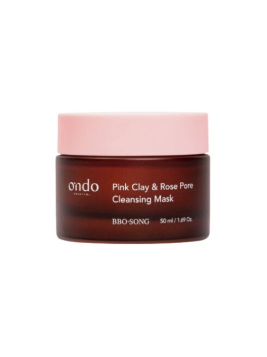 Ondo Beauty Pink Clay & Rose Pore Mask white background