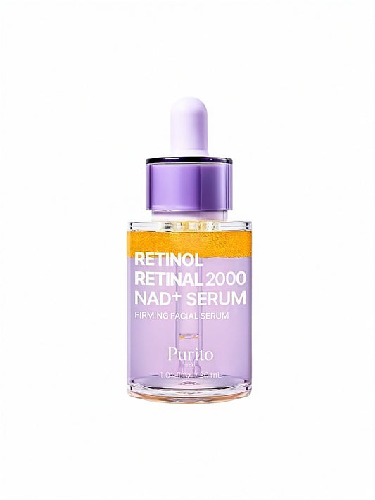 Purito Retinol Retinal 2000 NAD+ Serum bottle on a white background