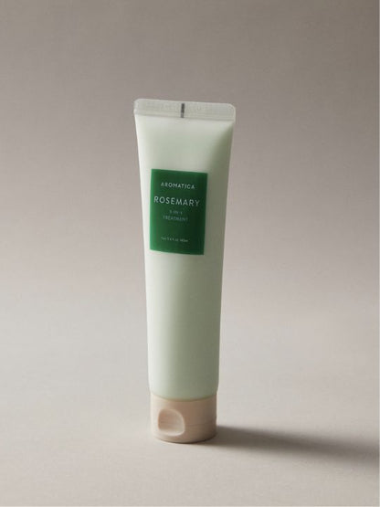 Aromatica Rosemary 3 in 1 Treatment on a light grey background