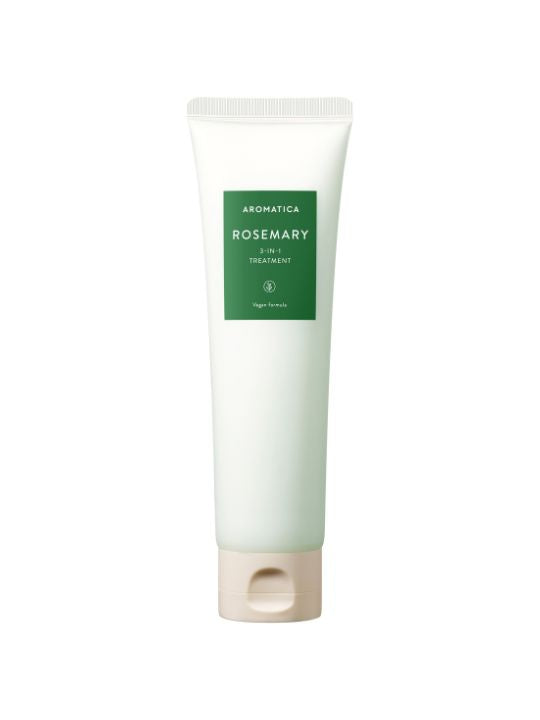Tube of Aromatica Rosemary 3 in 1 Treatment on a white background