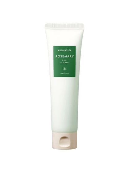 Tube of Aromatica Rosemary 3 in 1 Treatment on a white background