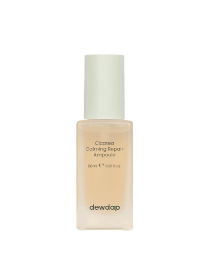 Dewadap Cicatea Calming Repair Ampoule bottle on a white background. Available at Sinless Skincare Switzerland.