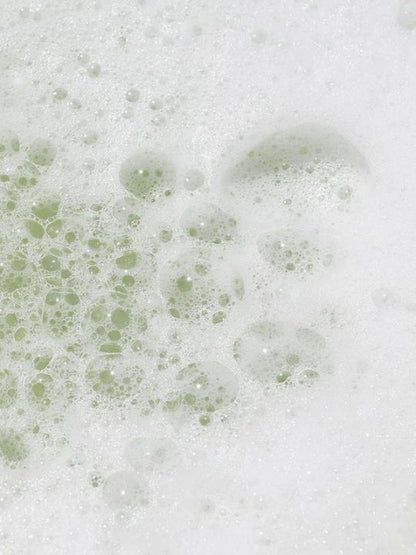 Close-up of foam bubbles