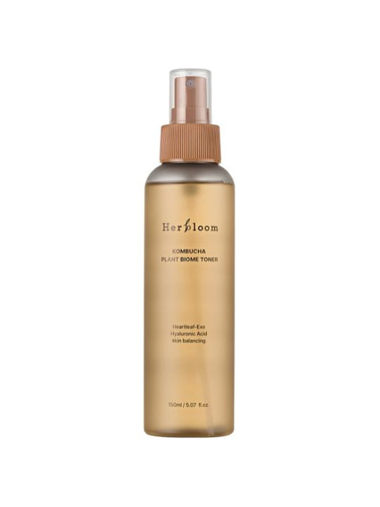 Bottle of Herbloom Kombucha Plant Biome Toner spray mist against a white background