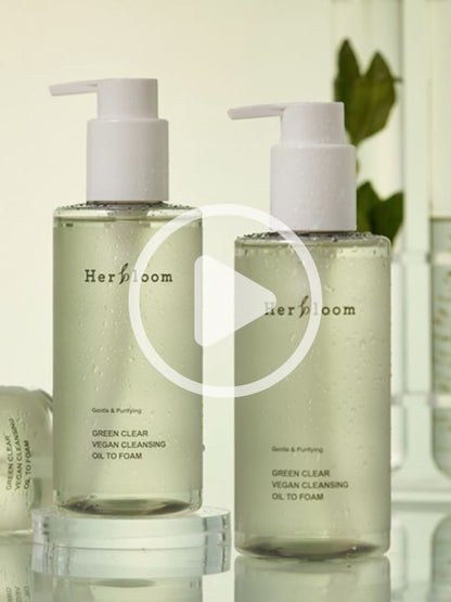 Herbloom Green Clear Cleansing Oil to Foam brand video