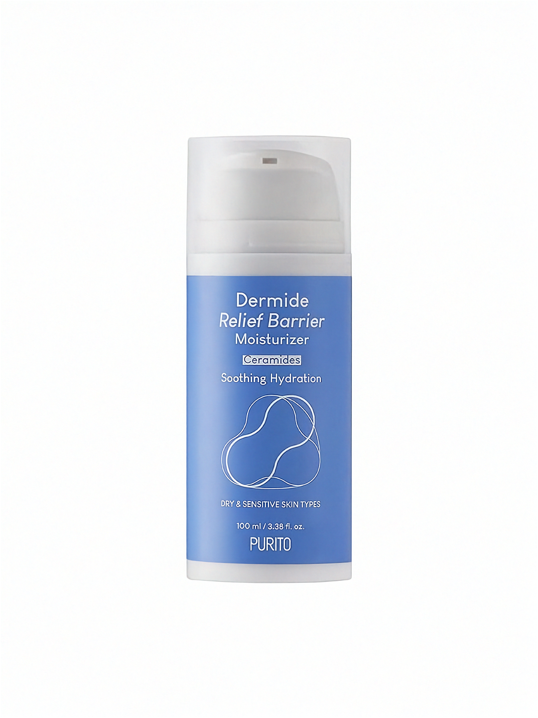 Purito Dermide Relief Barrier Moisturizer on a white background