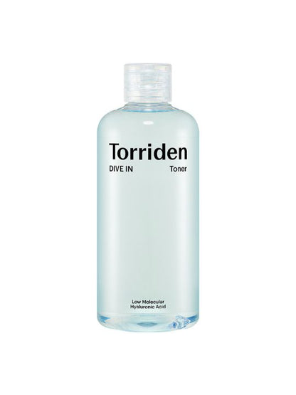 Bottle of Torriden Dive In Toner on a white background