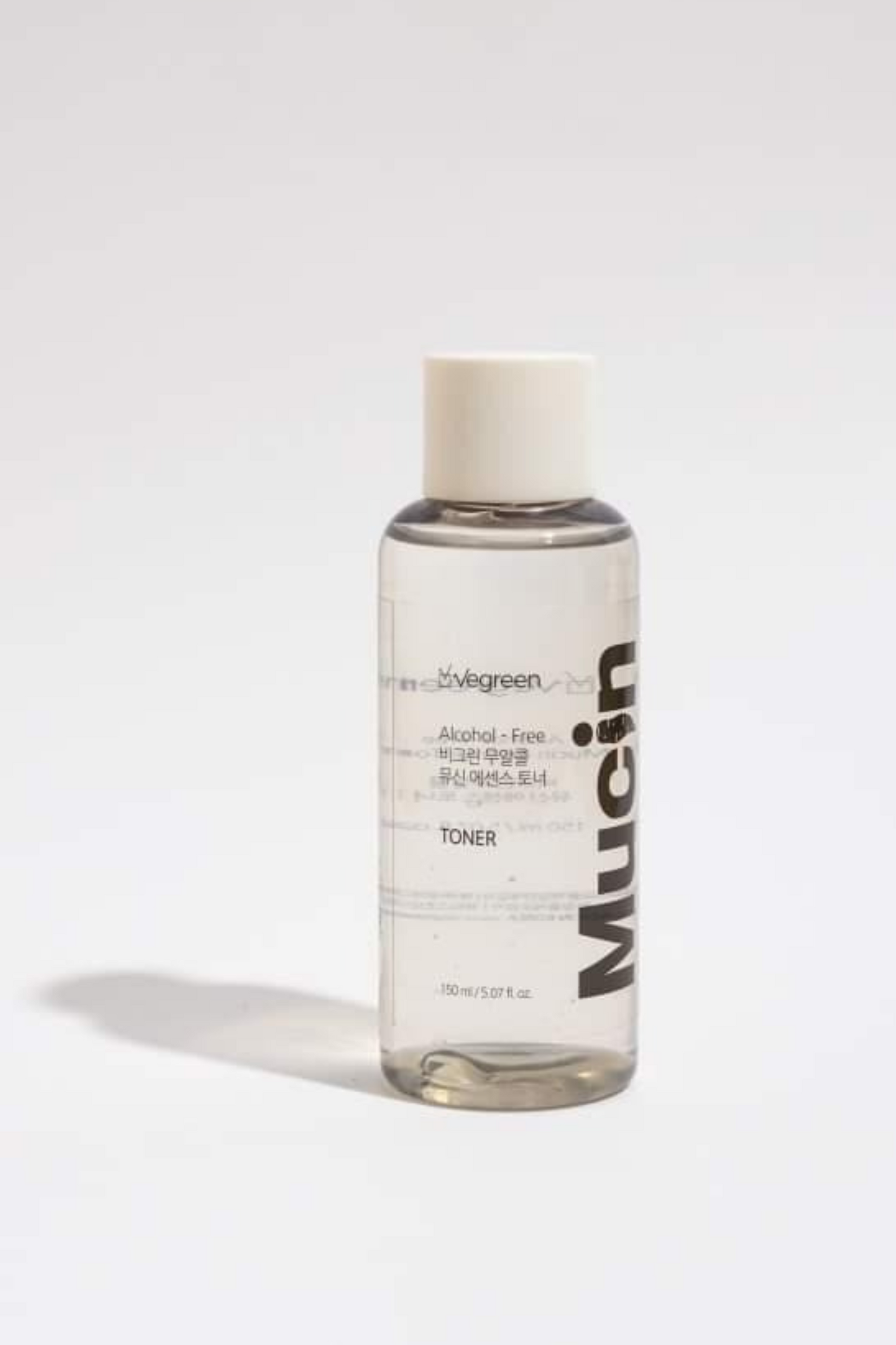 Vegreen Alcohol-Free Nature Mucin Toner on an off white background