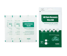 Lade das Bild in den Galerie-Viewer, Purito All Care Recovery Cica Aid, 51 hydrocolloid pimple patches
